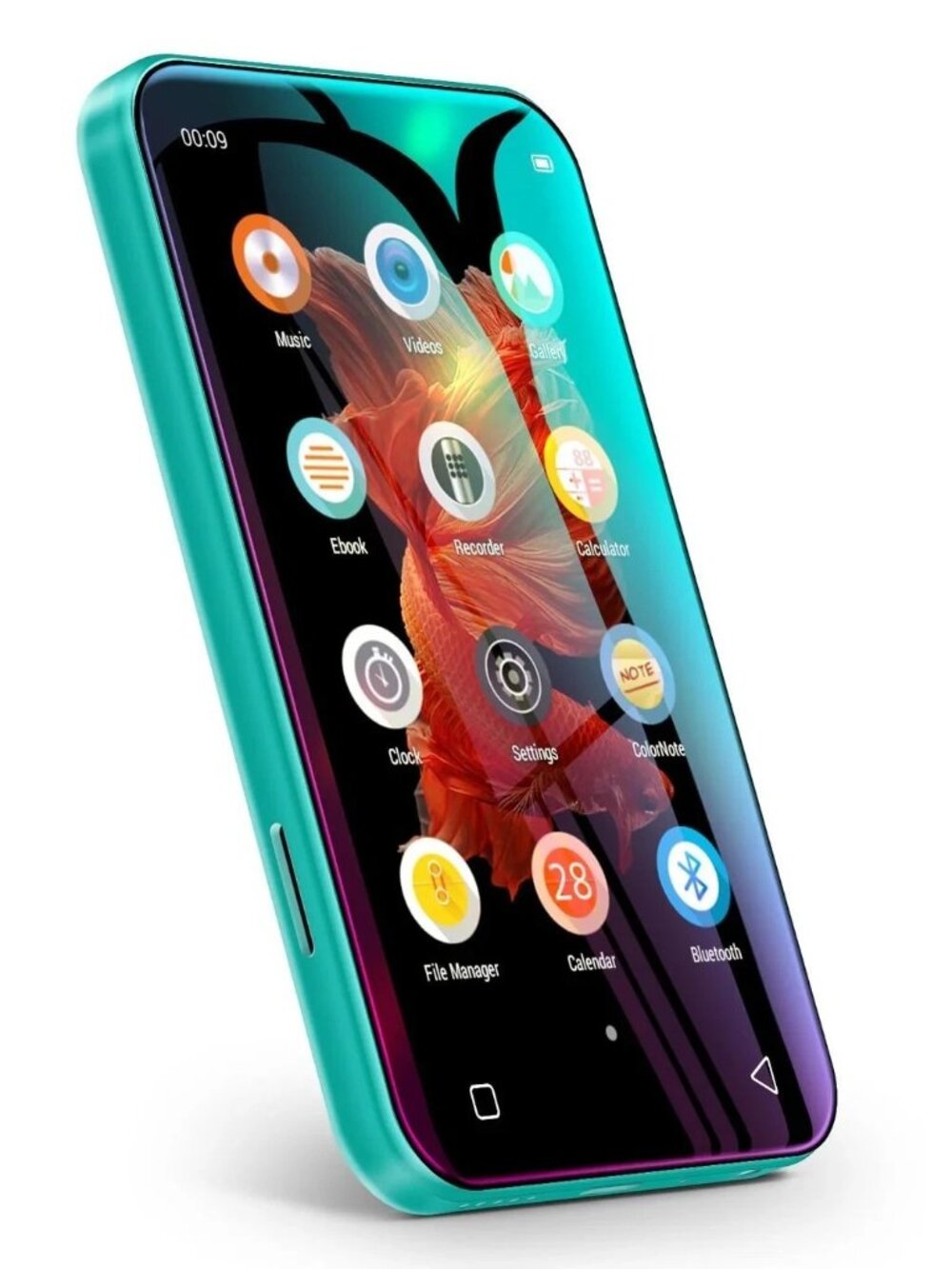 MP3 MP4 Player with Bluetooth, 4.0" Full Green 8GB Expandable to 512GB